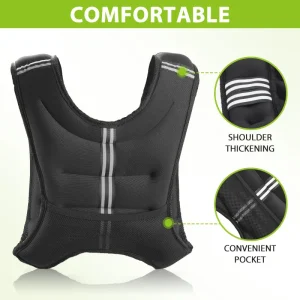 Weight Vest with Reflective Stripe - 12lb - Thumbnail Image 3